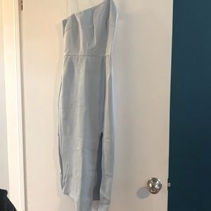 Light Blue Midi Dress- Beginning Boutique